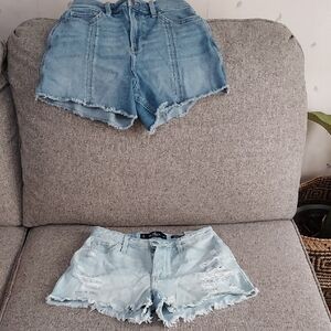 Hollister Light Blue Jean Shorts for Women
